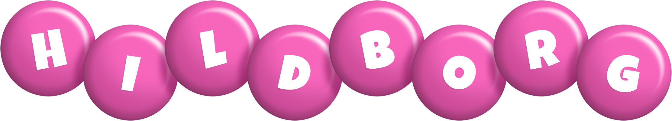 Hildborg candy-pink logo