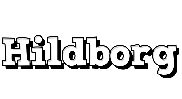 Hildborg snowing logo