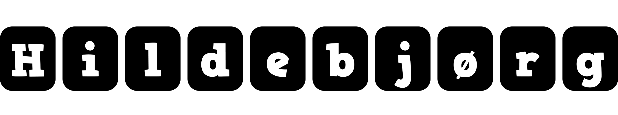 Hildebjørg box logo