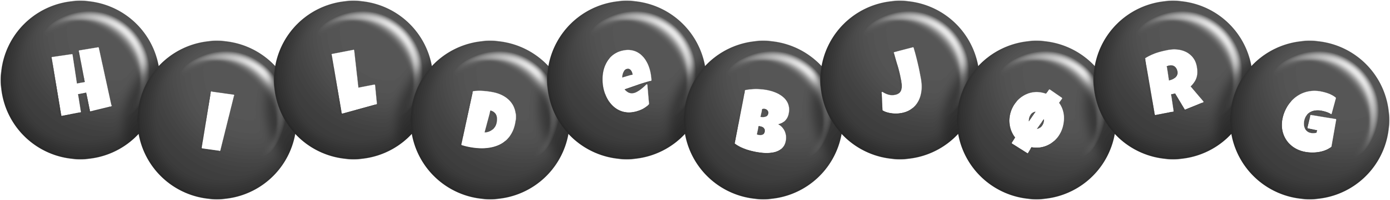 Hildebjørg candy-black logo