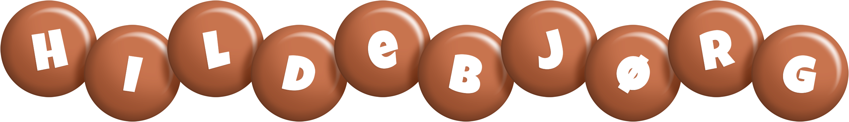 Hildebjørg candy-brown logo