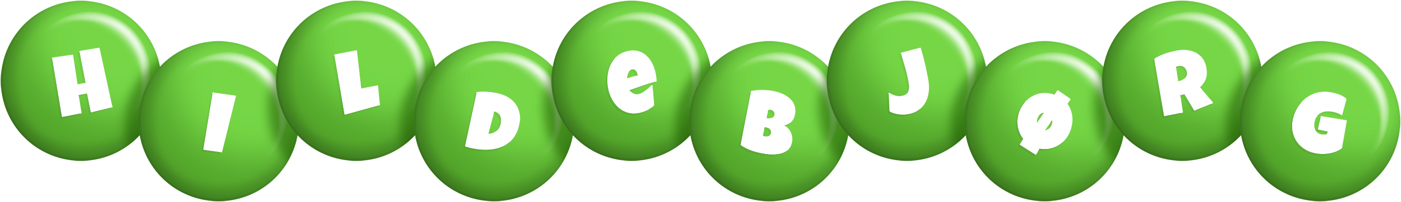 Hildebjørg candy-green logo