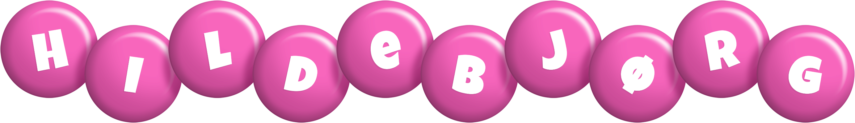 Hildebjørg candy-pink logo