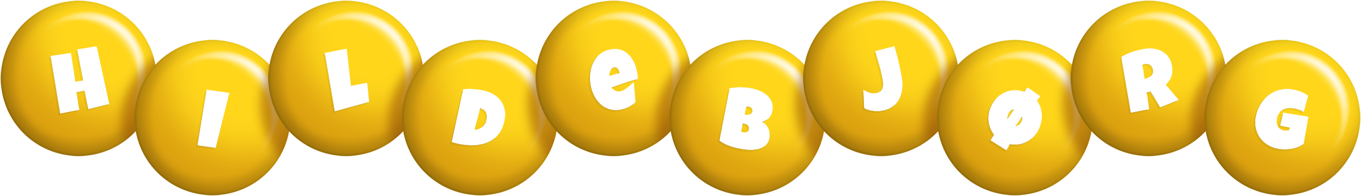 Hildebjørg candy-yellow logo