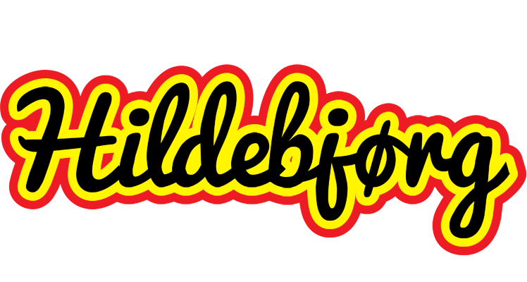 Hildebjørg flaming logo