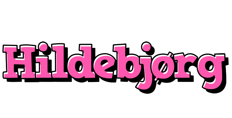 Hildebjørg girlish logo