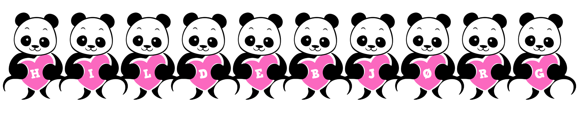 Hildebjørg love-panda logo