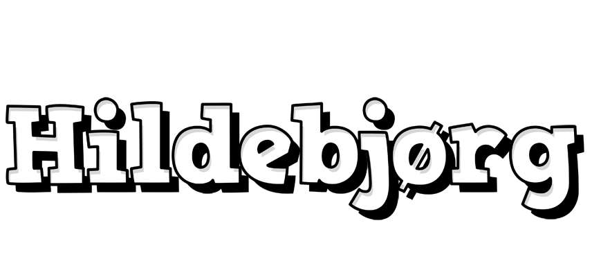 Hildebjørg snowing logo
