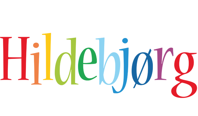 Hildebjørg birthday logo