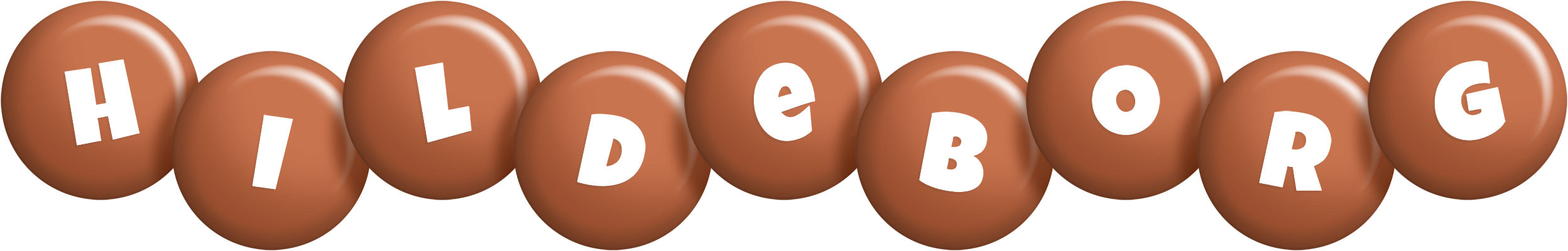 Hildeborg candy-brown logo