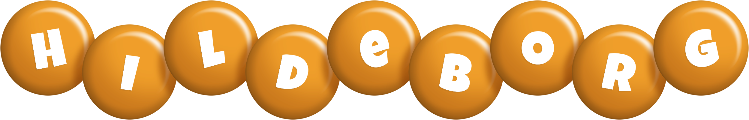 Hildeborg candy-orange logo
