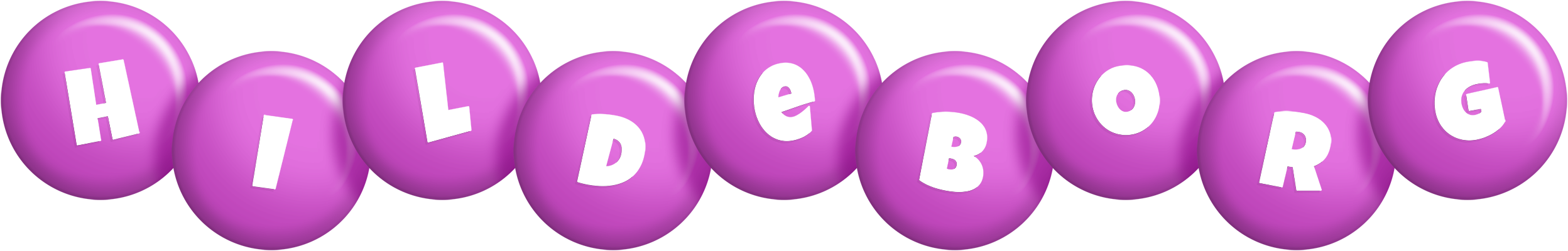Hildeborg candy-purple logo
