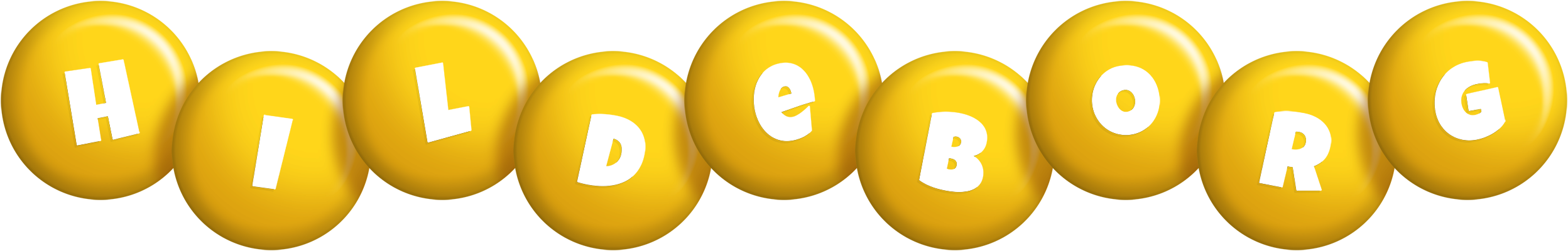 Hildeborg candy-yellow logo