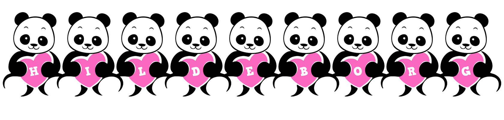 Hildeborg love-panda logo