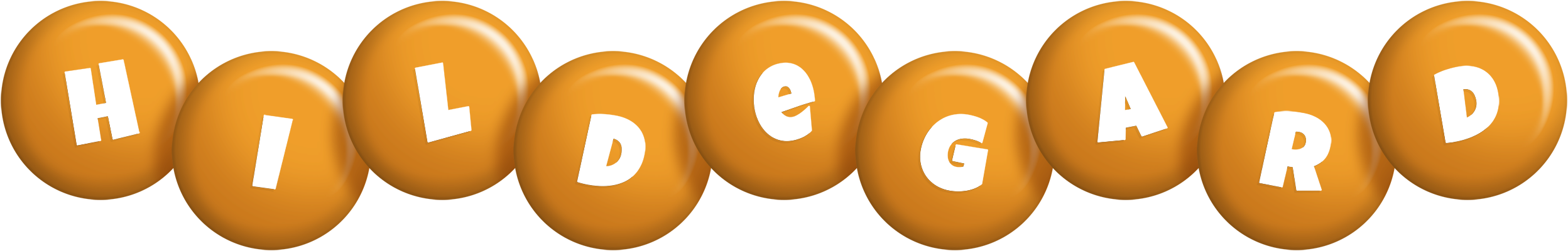 Hildegard candy-orange logo