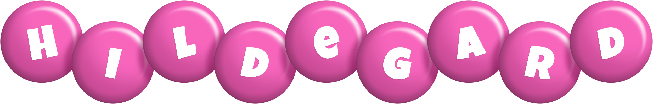 Hildegard candy-pink logo