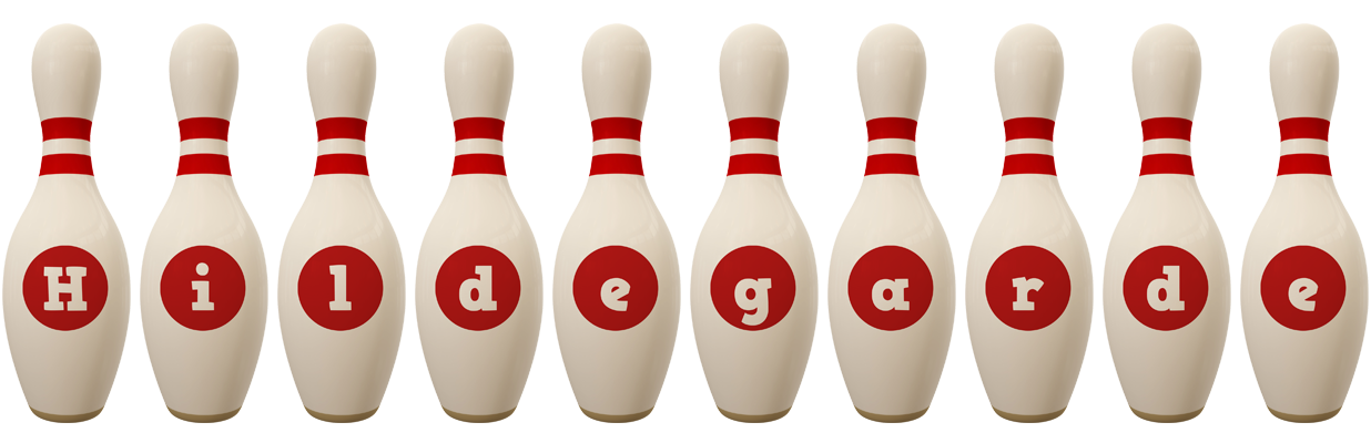 Hildegarde bowling-pin logo
