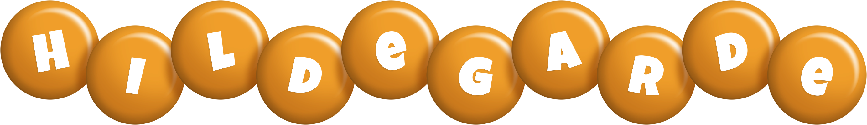 Hildegarde candy-orange logo