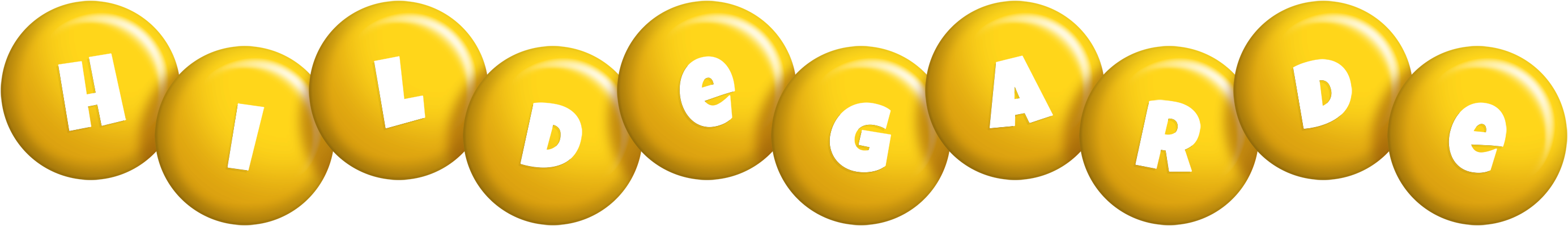 Hildegarde candy-yellow logo