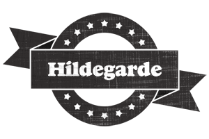 Hildegarde grunge logo