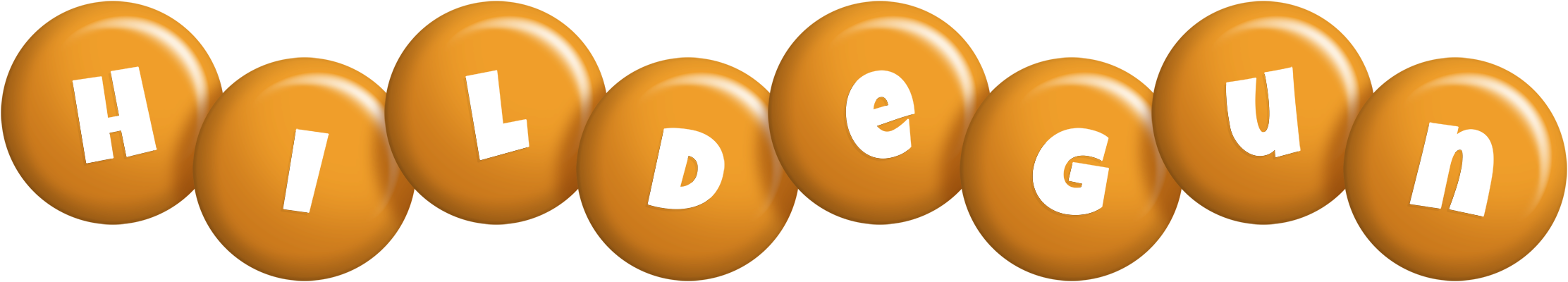 Hildegun candy-orange logo