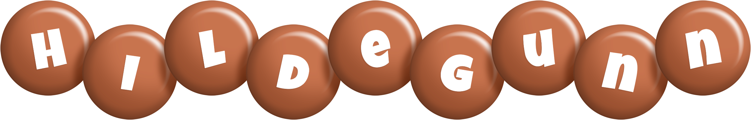 Hildegunn candy-brown logo