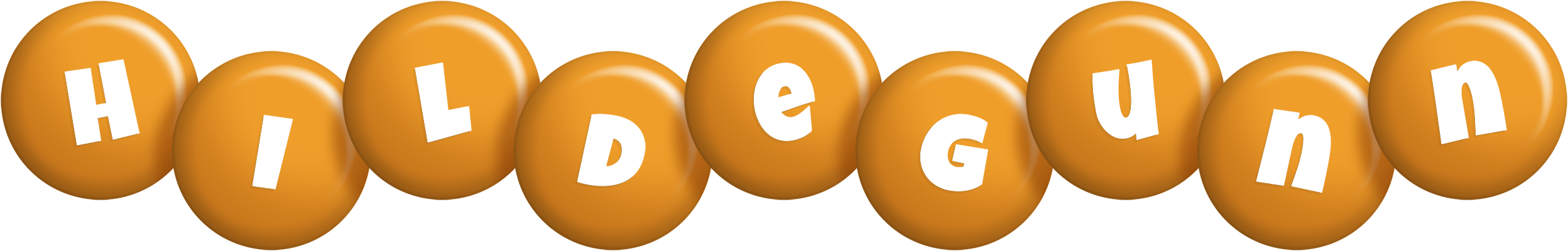 Hildegunn candy-orange logo