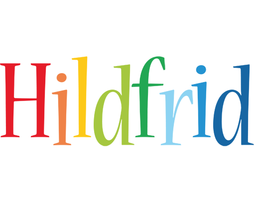Hildfrid birthday logo