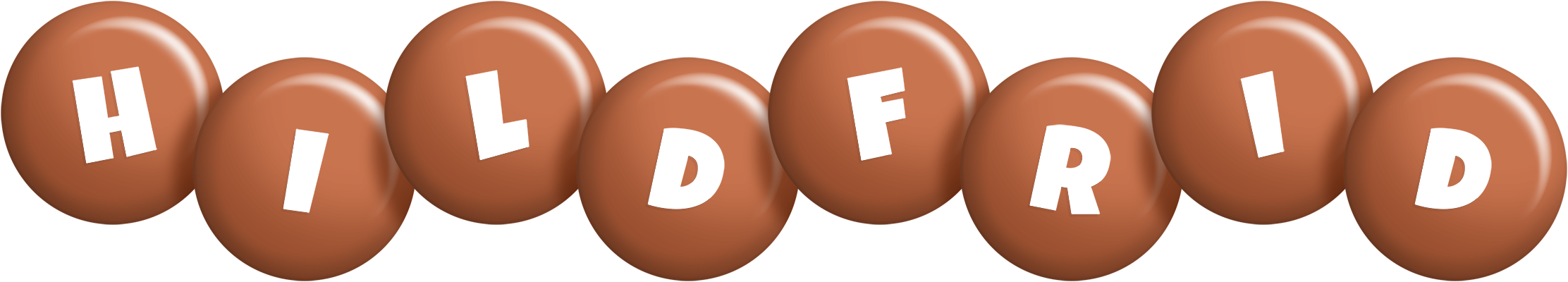 Hildfrid candy-brown logo