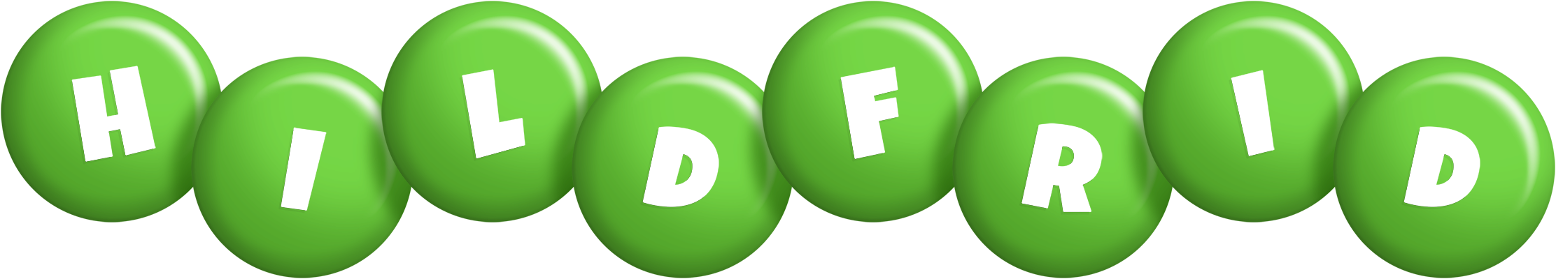 Hildfrid candy-green logo