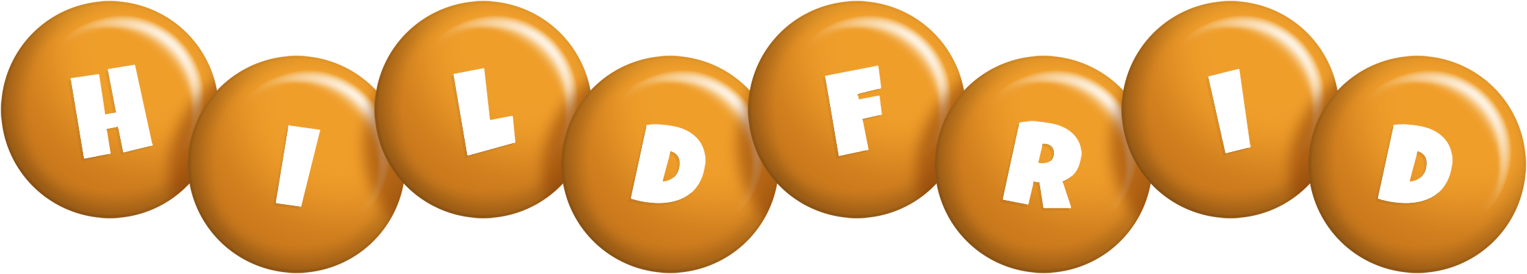 Hildfrid candy-orange logo