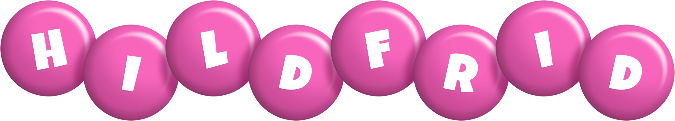 Hildfrid candy-pink logo