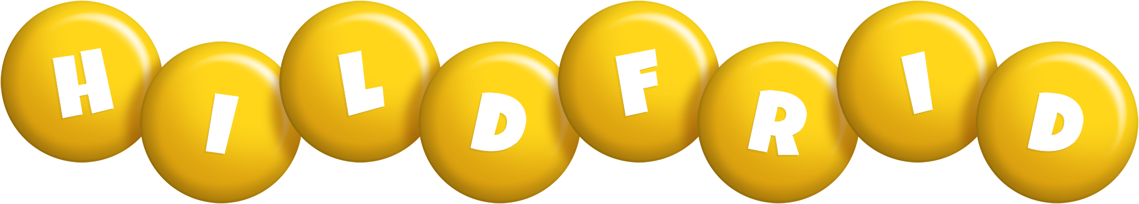 Hildfrid candy-yellow logo