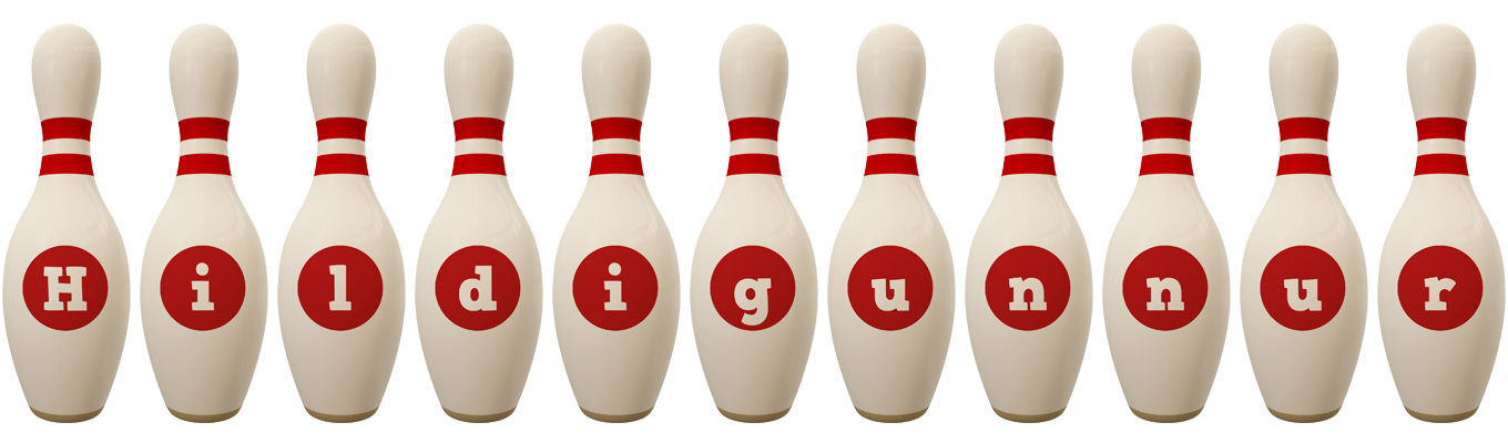 Hildigunnur bowling-pin logo