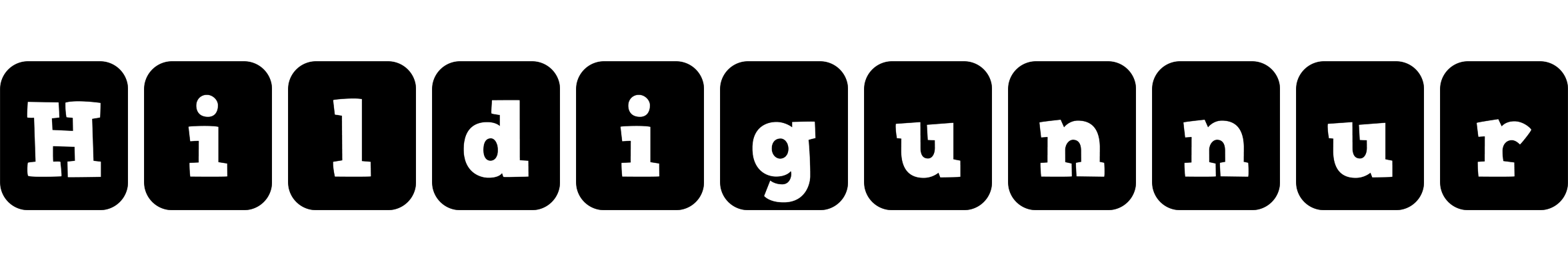 Hildigunnur box logo