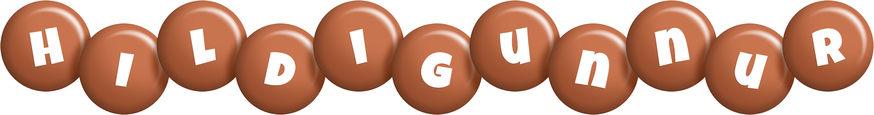 Hildigunnur candy-brown logo