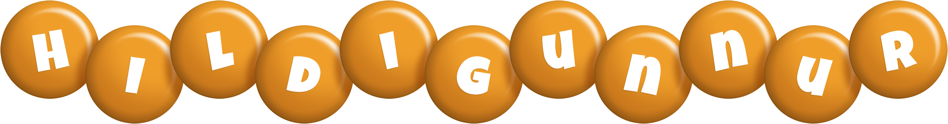Hildigunnur candy-orange logo