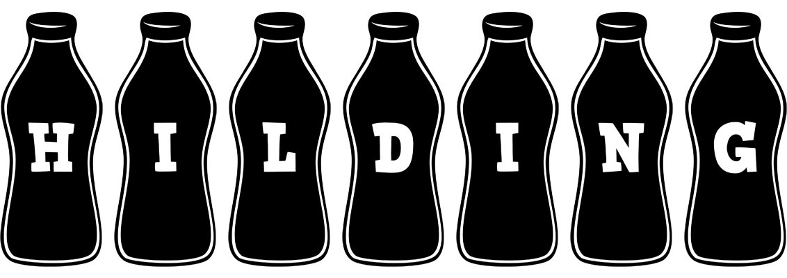 Hilding bottle logo