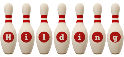 Hilding bowling-pin logo