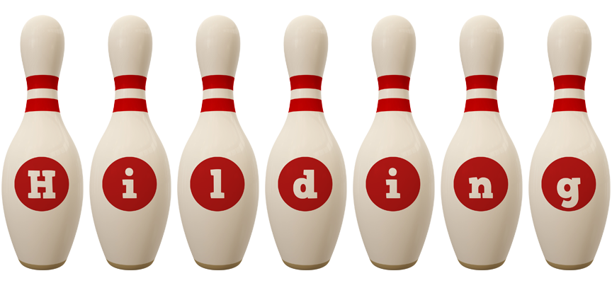 Hilding bowling-pin logo