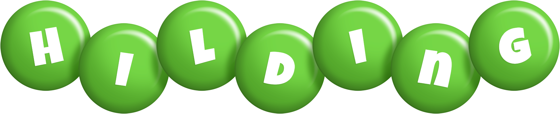 Hilding candy-green logo