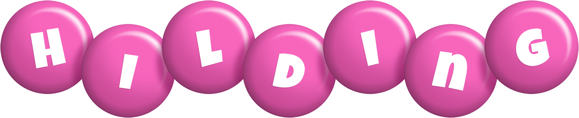 Hilding candy-pink logo
