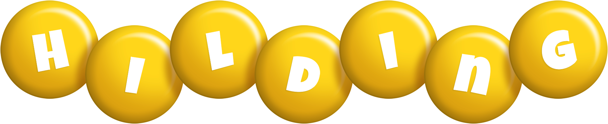 Hilding candy-yellow logo
