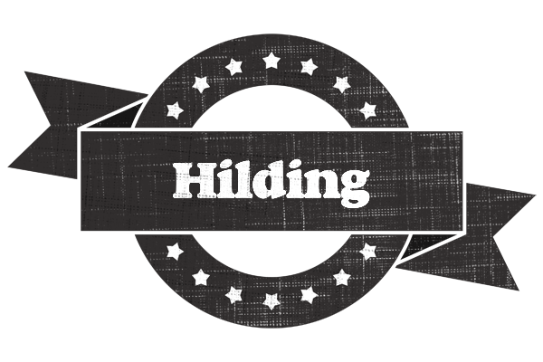 Hilding grunge logo