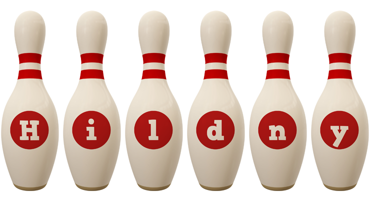 Hildny bowling-pin logo