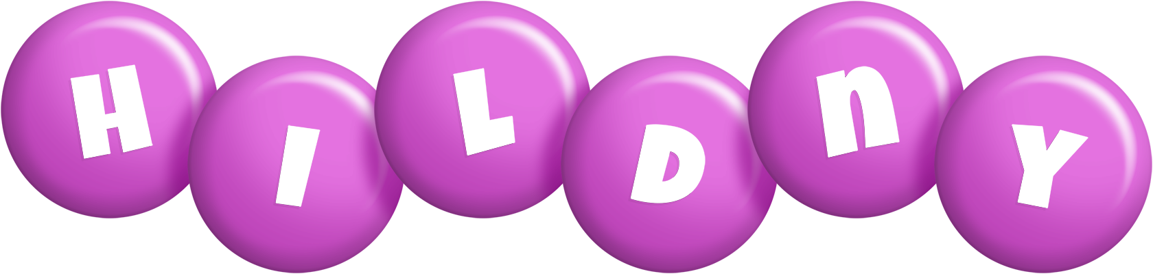 Hildny candy-purple logo