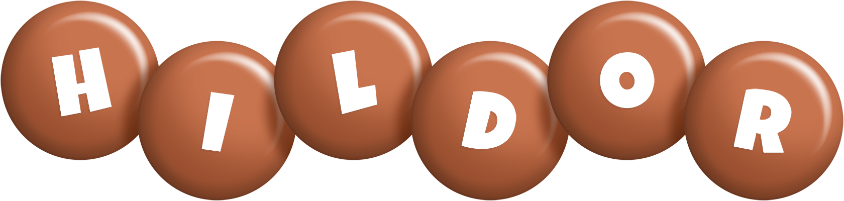 Hildor candy-brown logo