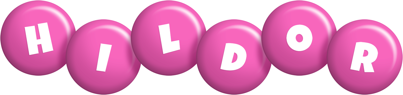 Hildor candy-pink logo