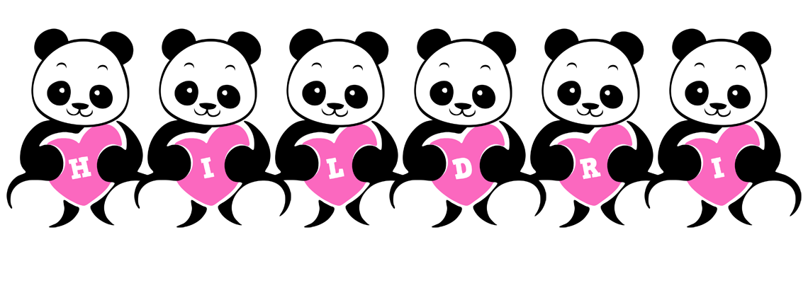 Hildri love-panda logo