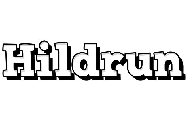 Hildrun snowing logo